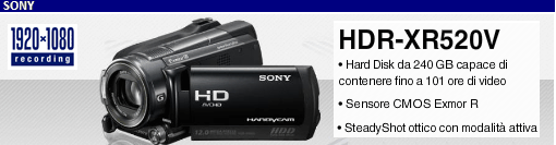 Sony hdrxr520ve